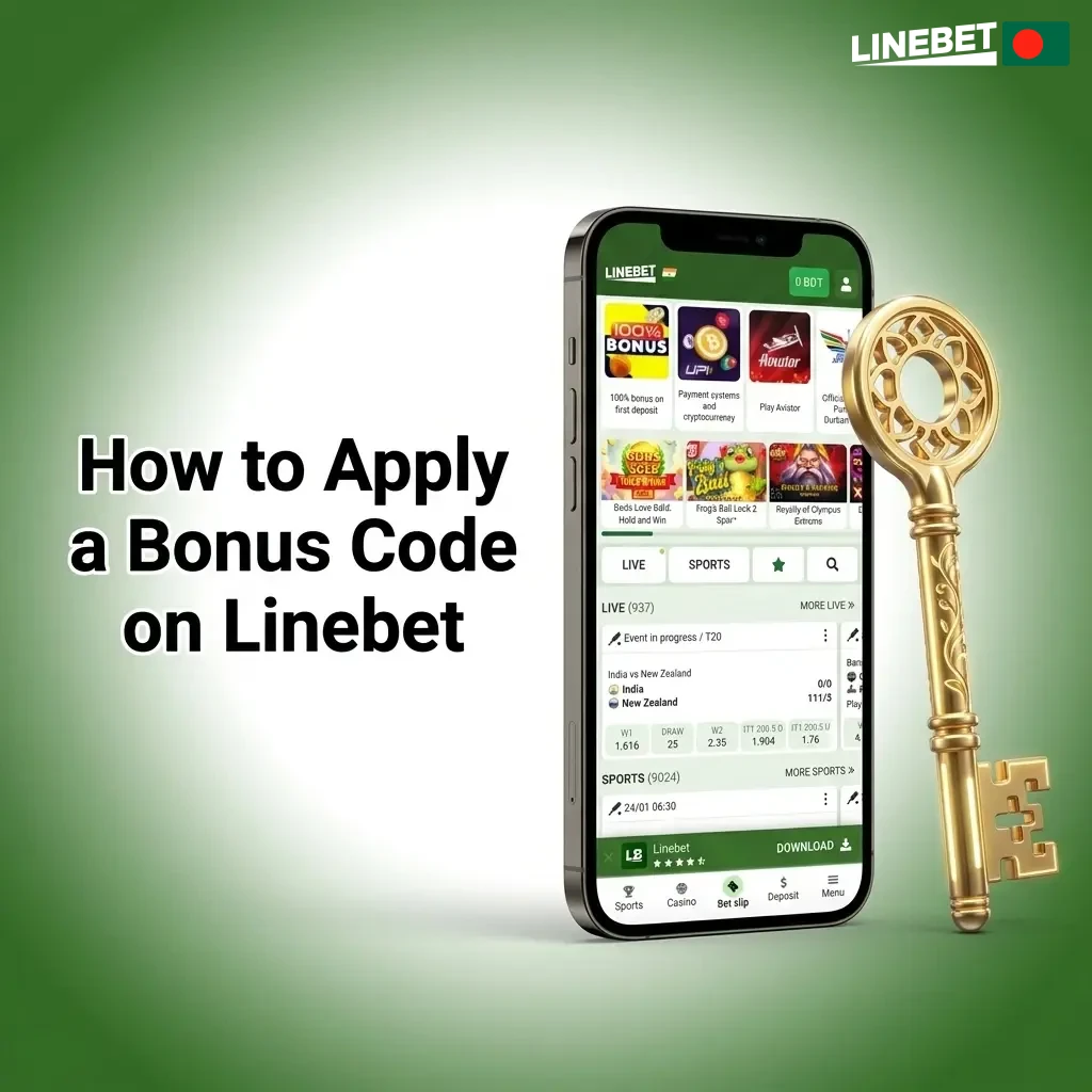 Linebet registration form with promo code field highlighted for entering bonus code during sign-up