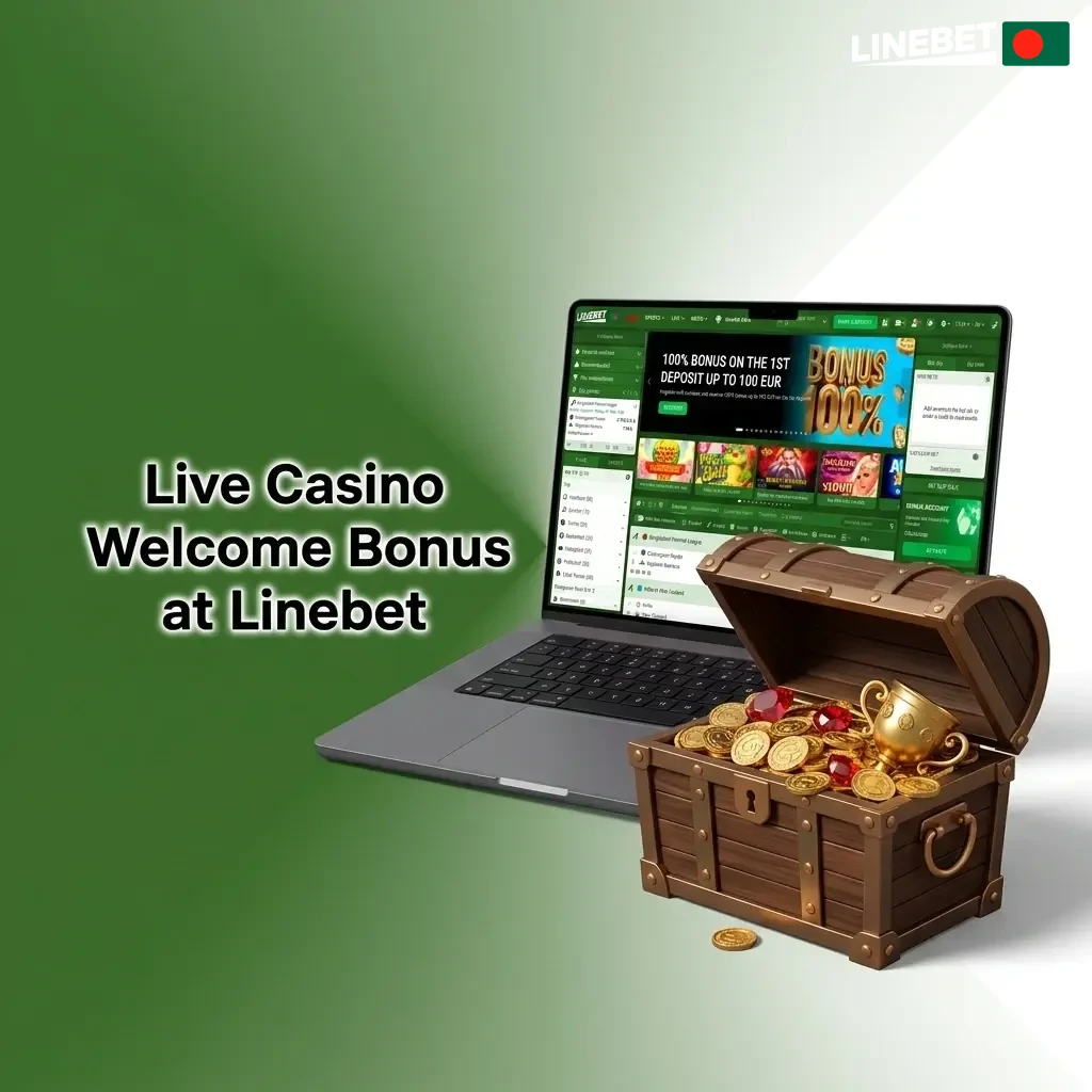 Linebet Live Casino Welcome Bonus up to 222,132 BDT plus 150 Free Spins for new Bangladesh players