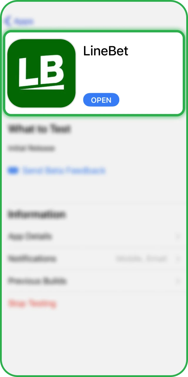 Install Linebet on your Apple device and start your App journey.