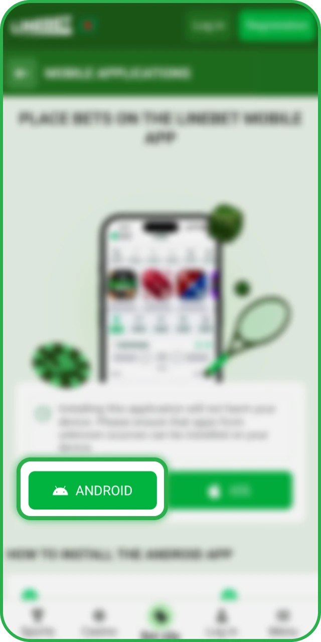 Download the APK file directly to your Android phone for the Linebet Aviator experience.