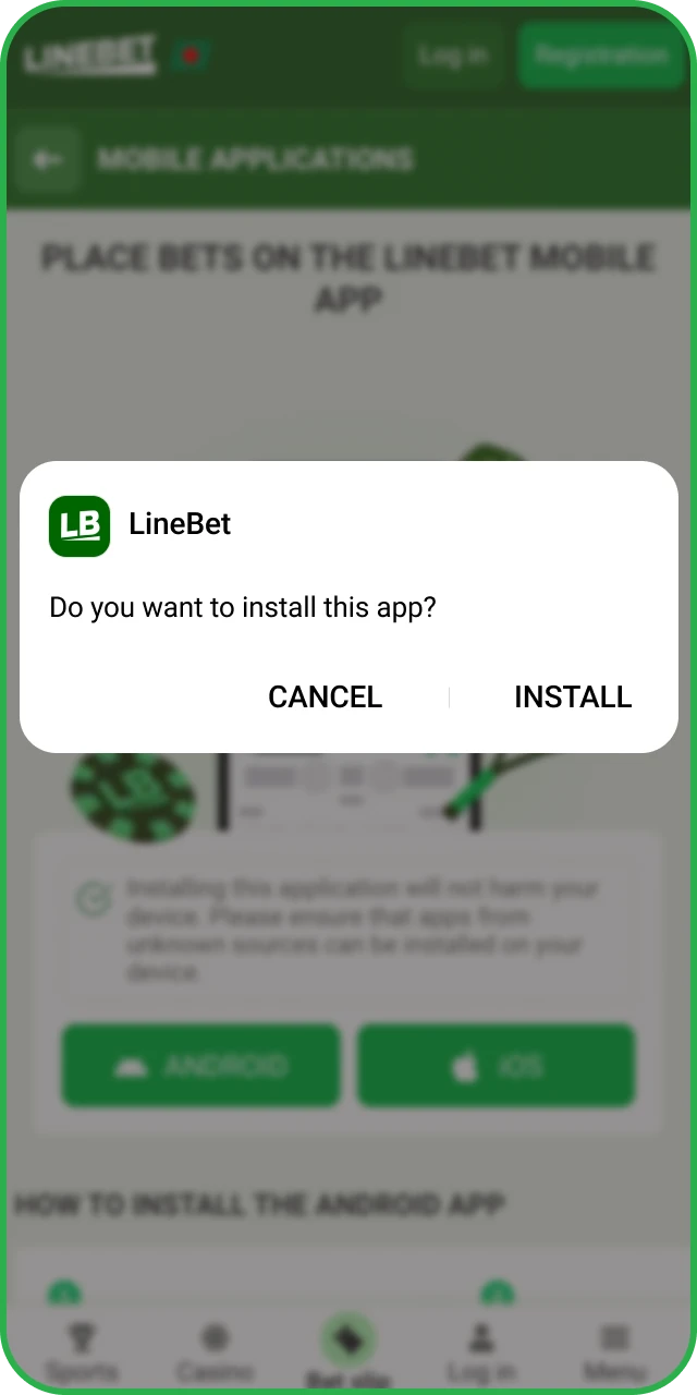 Install the app on your Android smartphone and join the Linebet Aviator community.