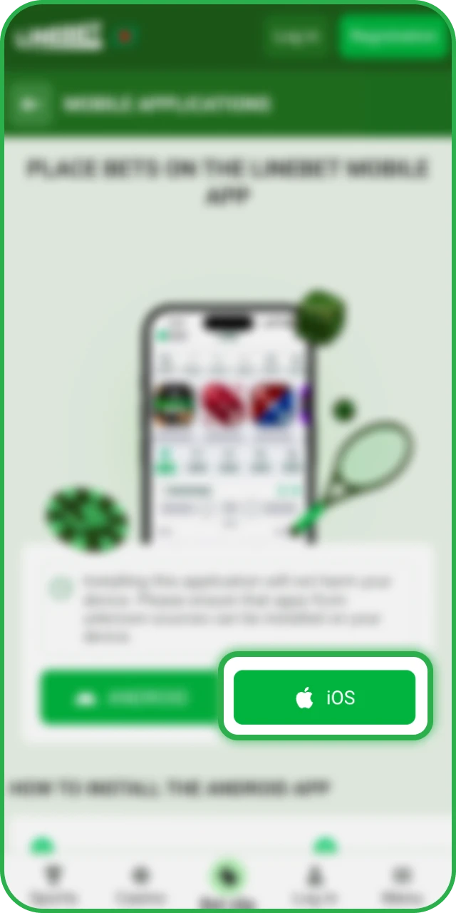 Redirect to the official App Store to securely get Linebet Aviator for iOS.